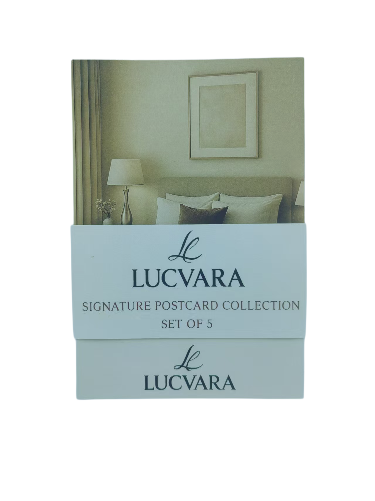 Lucvara Signature Postcard Collection, Premium Decorative Postcards for Home & Gifting, Set of 5