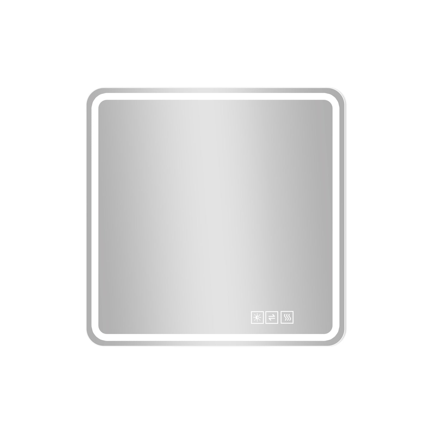 Lucvara 36'' LED Bathroom Mirror – Anti-Fog, Tri-Color Dimmable, Rust-Resistant, Anti-Explosion Glass Wall Mirror