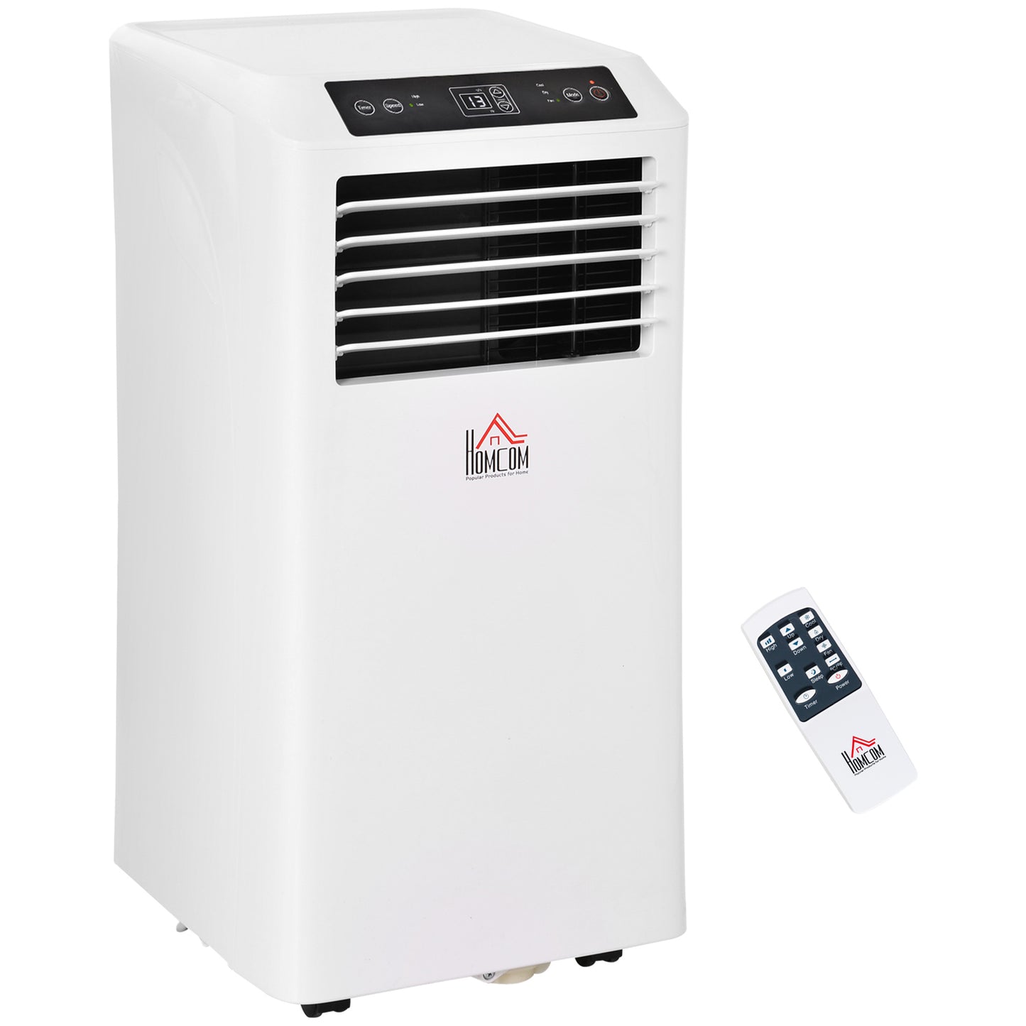 Lucvara 8000 BTU Portable Air Conditioner with Cooling, Dehumidifier, and Ventilation – Remote Control, 24-Hour Timer, Portable AC Unit for Bedroom, Living Room, Home Office, White