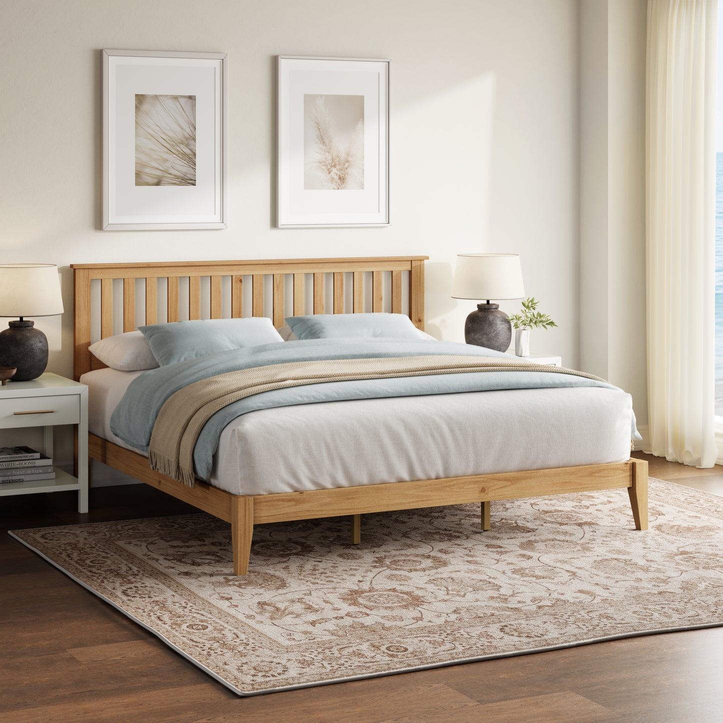 Malinda Mission Style King Panel Bed