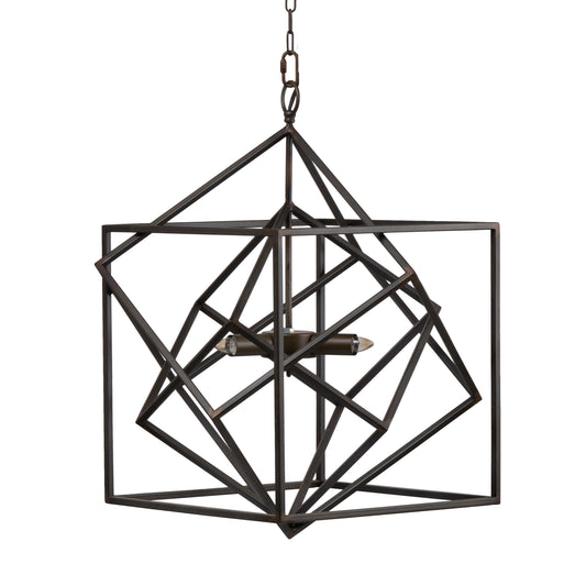 Lucvara 3-Light Metal Chandelier, Adjustable Hanging Light Fixture for Kitchen, Dining Room, Foyer, or Entryway, Bulbs Not Included