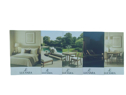 Lucvara Signature Postcard Collection, Premium Decorative Postcards for Home & Gifting, Set of 5