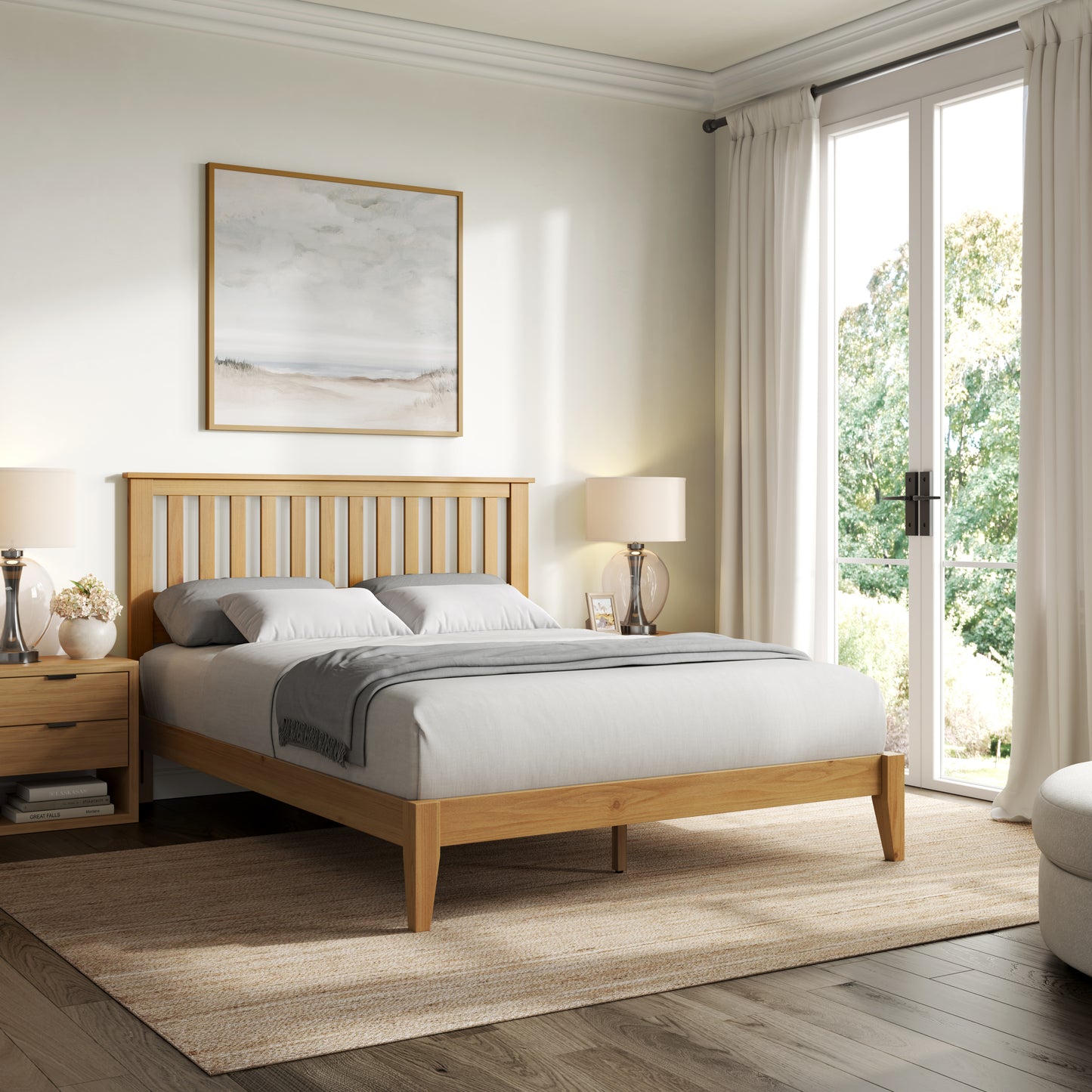 Malinda Mission Style Queen Panel Bed