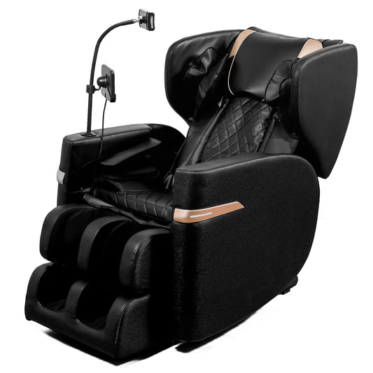 Lucvara Zero Gravity Massage Chair Recliner – Full Body Air Pressure, Black PU Leather, Home Spa Relaxation