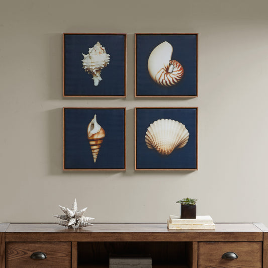 Lucvara 4-Piece Framed Canvas Wall Art Set, Modern Decorative Artwork for Living Room, Bedroom, or Office